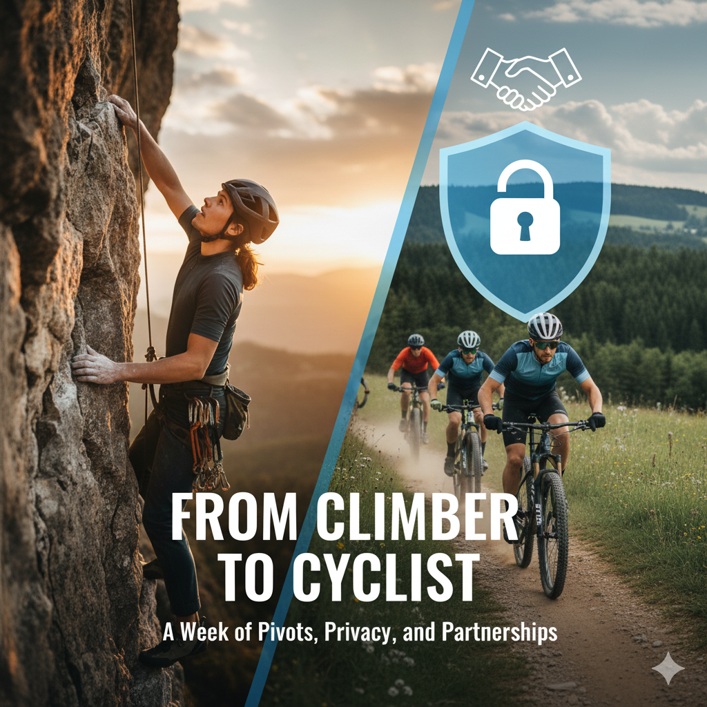 From Climber to Cyclist: A Week of Pivots, Privacy, and Partnerships