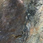 Climbing wall old weathered rock